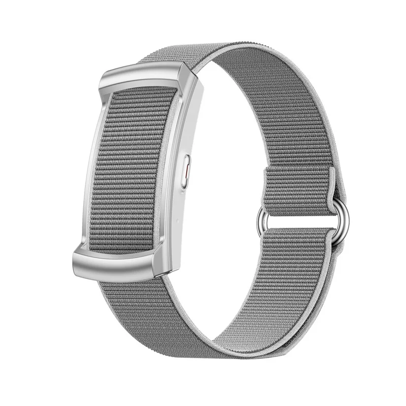Pulsera inteligente U25, rastreador de ejercicios con monitoreo de frecuencia cardíaca, saturación de oxígeno, sueño y resistencia al agua IP68, pulsera para deportes - Plata / Correa trenzada