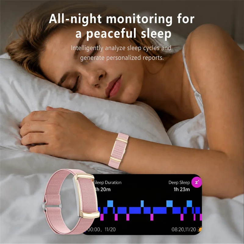 Pulsera inteligente U25, rastreador de ejercicios con monitoreo de frecuencia cardíaca, saturación de oxígeno, sueño y resistencia al agua IP68, pulsera para deportes - Plata / Correa trenzada