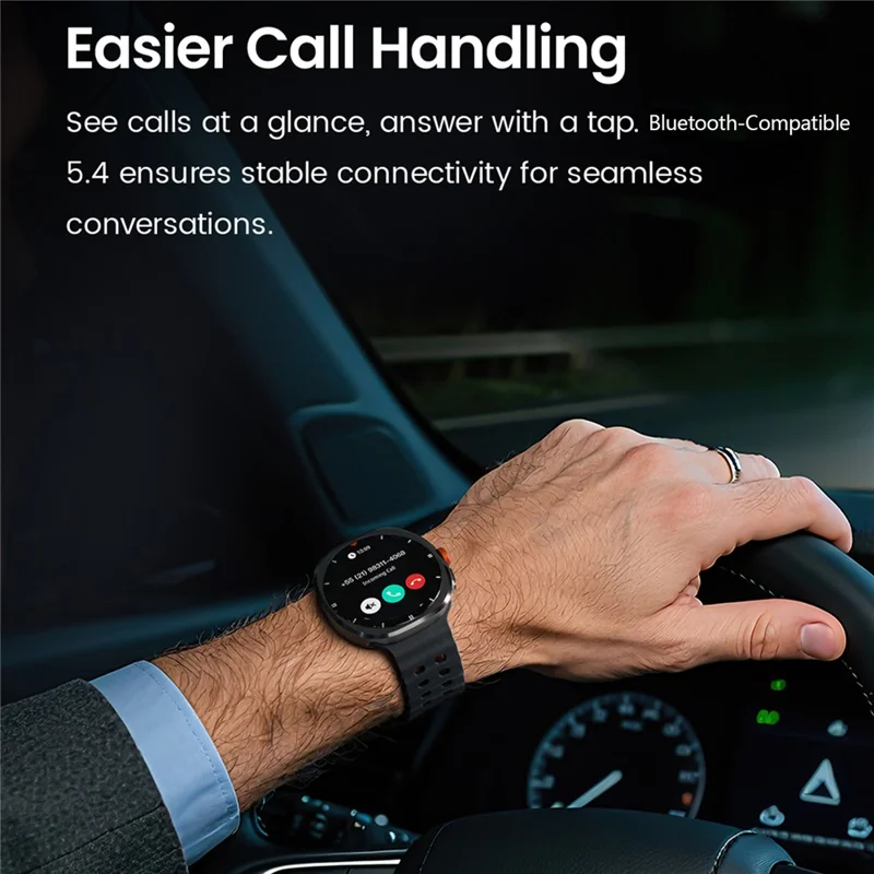 HAYLOU VIBE LS30 Smartwatch 1.43 inch AMOLED Display Bluetooth-compatible Calling IP68 Waterproof - Black
