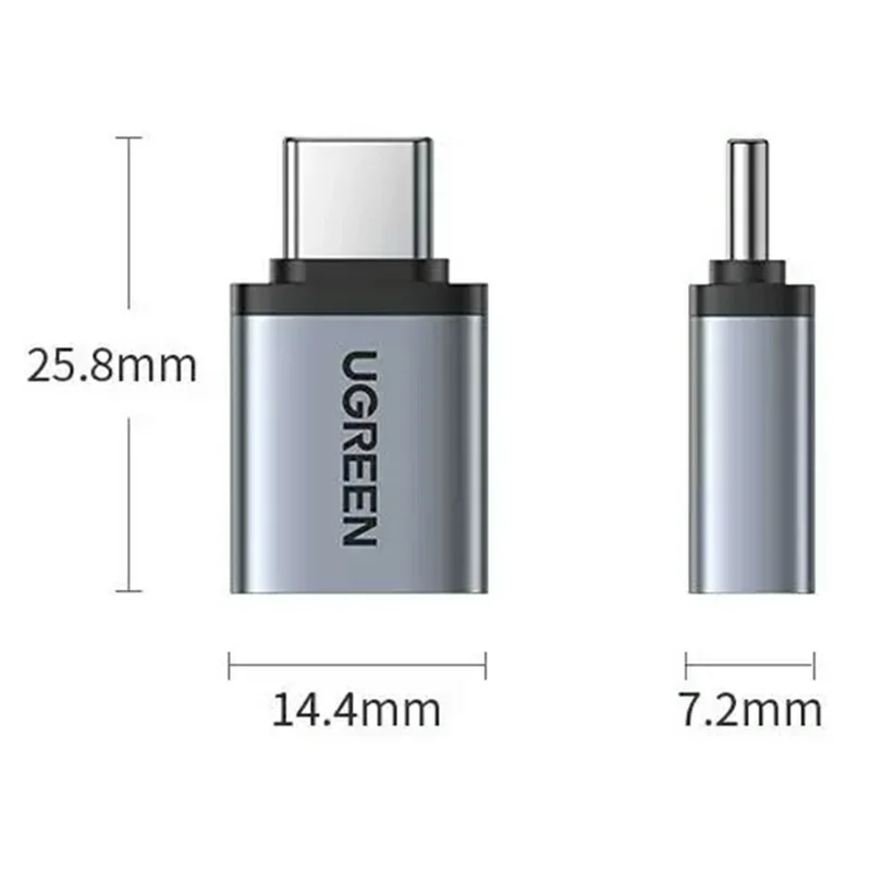 UGREEN 40702 USB-C Male to USB 3.0 Female Adapter 5Gbps OTG Data Transfer for Laptop Tablet Phone