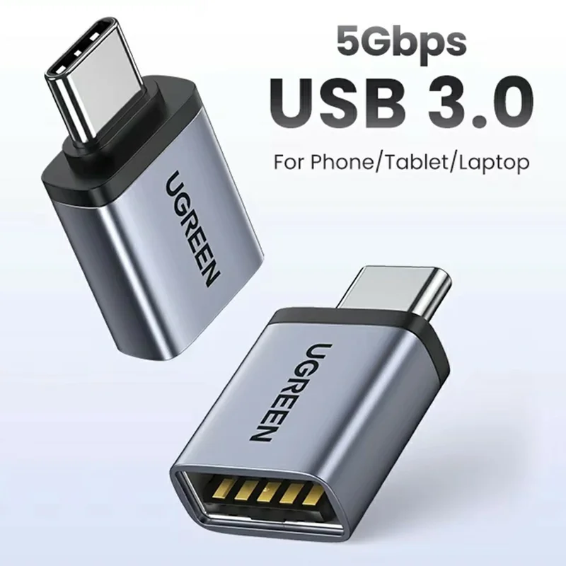 UGREEN 40702 USB-C Male to USB 3.0 Female Adapter 5Gbps OTG Data Transfer for Laptop Tablet Phone