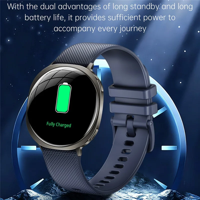 M301 Ultradünne Smartwatch 1,32 Zoll AMOLED IP68 Wasserdicht Bluetooth-kompatible Anruffunktion Fitness-Tracker - Tarnish