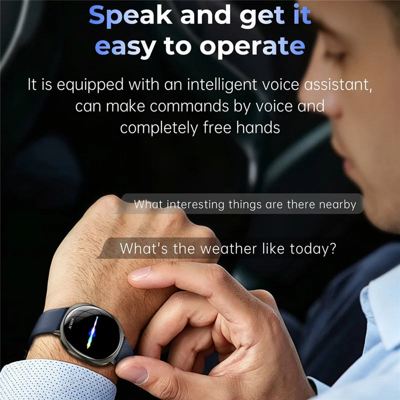 M301 Ultradünne Smartwatch 1,32 Zoll AMOLED IP68 Wasserdicht Bluetooth-kompatible Anruffunktion Fitness-Tracker - Tarnish
