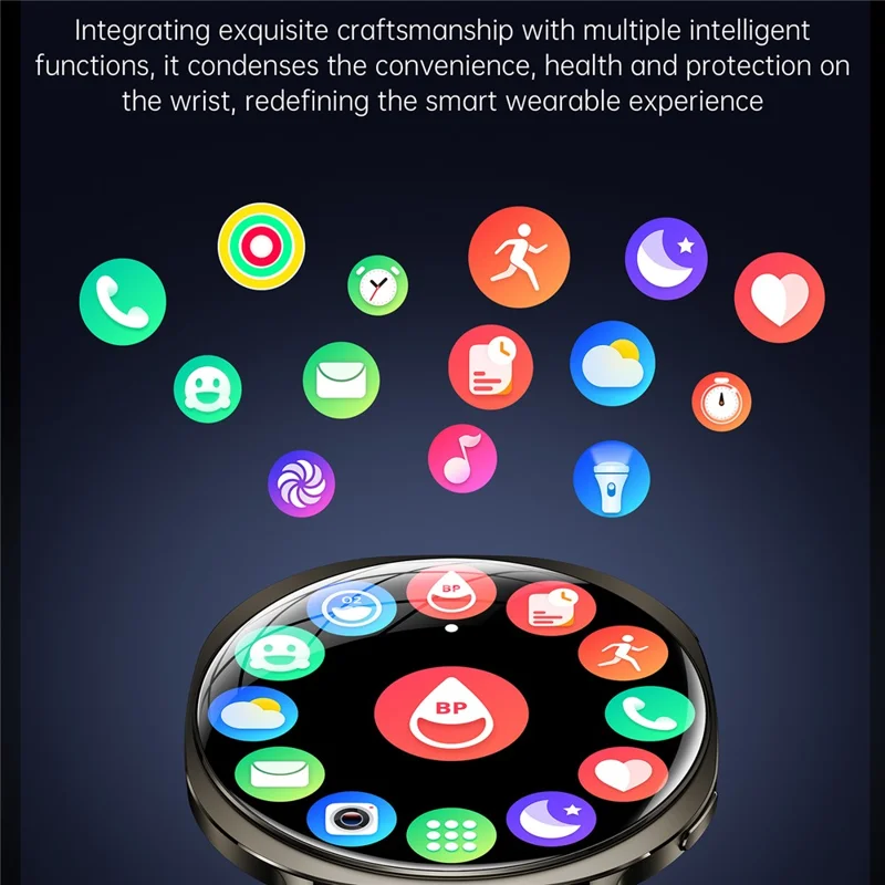 M301 Ultradünne Smartwatch 1,32 Zoll AMOLED IP68 Wasserdicht Bluetooth-kompatible Anruffunktion Fitness-Tracker - Tarnish
