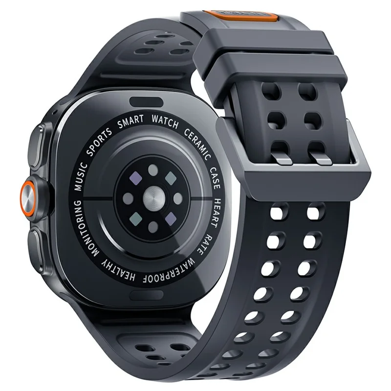 W9 Smart Watch 1.52 inch TFT 360 x 360 IP68 Waterproof Bluetooth-compatible Calling NFC Wireless Charging - Black