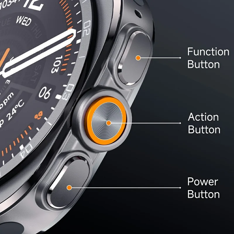 W9 Smart Watch 1.52 inch TFT 360 x 360 IP68 Waterproof Bluetooth-compatible Calling NFC Wireless Charging - Black
