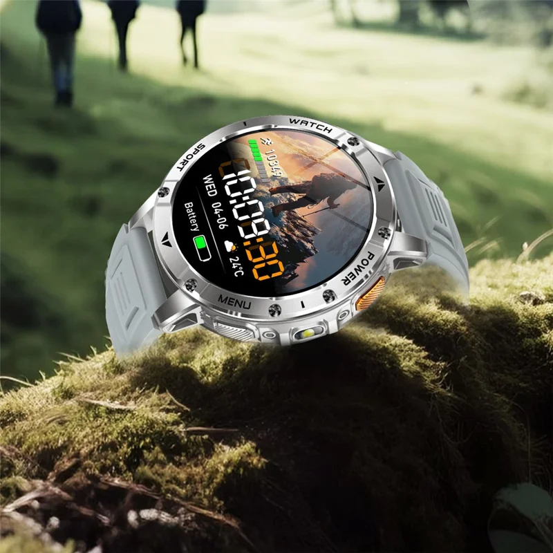 AK112 1.7 inch HD Bluetooth-compatible Calling Smart Watch 100+ Sports Modes, Silicone Strap - Grey
