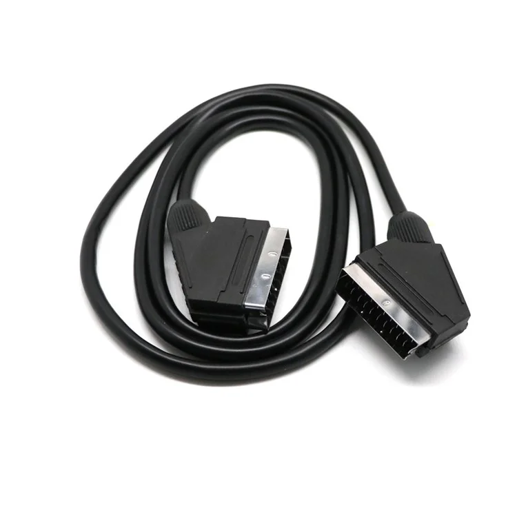 Câble Scart 21 Pins Connecteurs Câble D'extension Vidéo Audio 1.5m