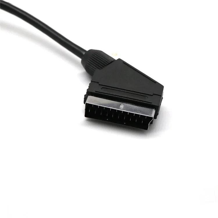 Scart Cable 21 Pins Connectores Cabo de Extensão de Vídeo de Áudio 1.5m