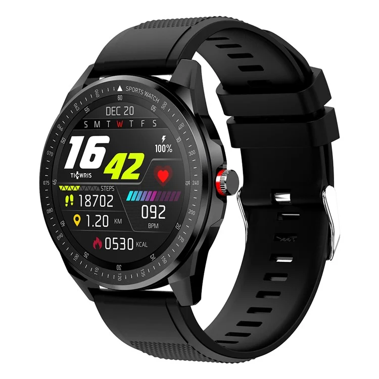 Ticwris RS 1,3 Pulgadas Smart Watch Pantalla Inteligente De Pantalla Redonda Ultra Delgada - Negro