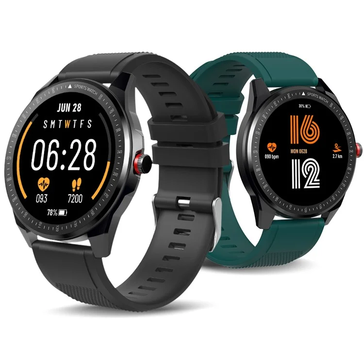 Ticwris RS 1,3 Pulgadas Smart Watch Pantalla Inteligente De Pantalla Redonda Ultra Delgada - Negro