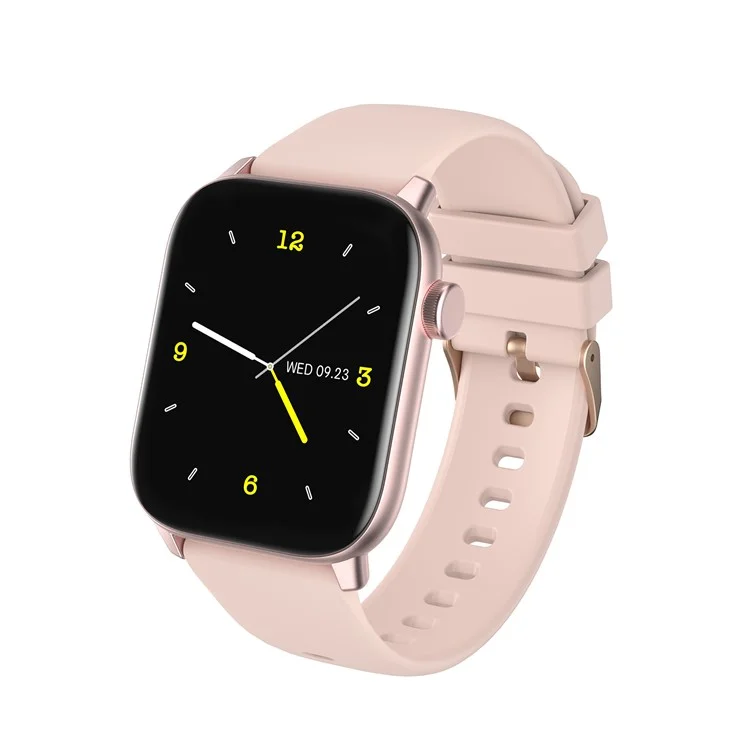 KW76 1,75 Zoll Voller Touchscreen IP68 Waterefielwetter Vorhersage Taschenlampe Multisport-modus Smart Watch - Rosa