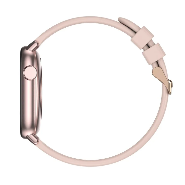 KW76 1,75 Zoll Voller Touchscreen IP68 Waterefielwetter Vorhersage Taschenlampe Multisport-modus Smart Watch - Rosa