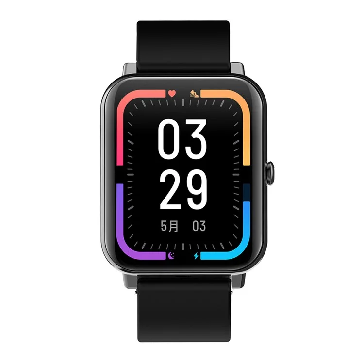 F97 Smart Watch 1.69 Pulgadas Pantalla Cuerpo Temperatura Sangre Oxígeno Presión Arterial Monitoreo Monitoreo Sueño Monitoreo Smart Reloj - Negro