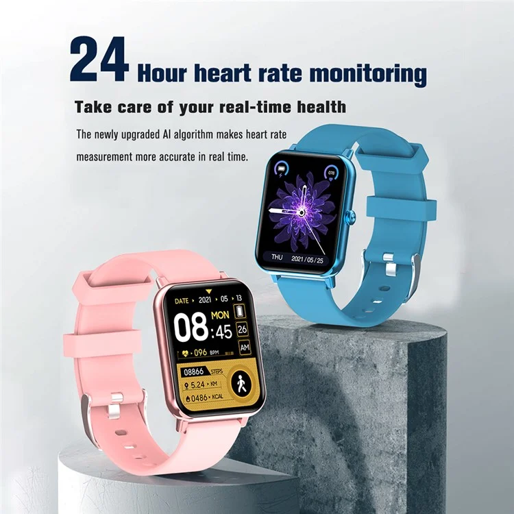 F97 Smart Watch Orologio Da 1,69 Pollici Schermo Temperatura Corporeo Blood Ossigeno Monitoraggio Della Pressione Sanguigna Monitoraggio Del Sonno Smart Watch - Nero