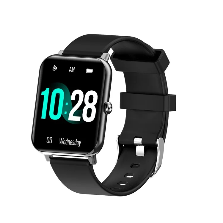 F15 Pro 1.69inch Full Touch Screen Sport Fitness Watch Smart Bracelet Band Waterproof for Android iOS - Black