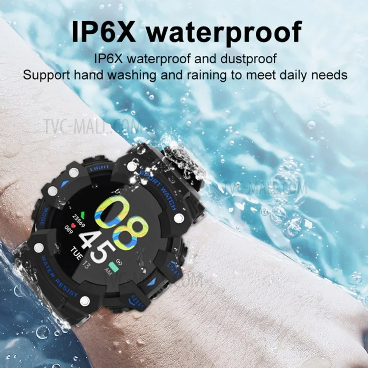 LC11 Smartwatch Braccialetto fitness per pressione sanguigna, frequenza cardiaca e sport per Android e iOS - Blu 
