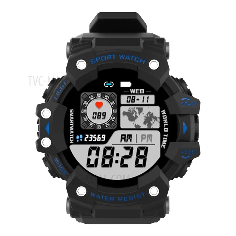 LC11 Smartwatch Braccialetto fitness per pressione sanguigna, frequenza cardiaca e sport per Android e iOS - Blu 