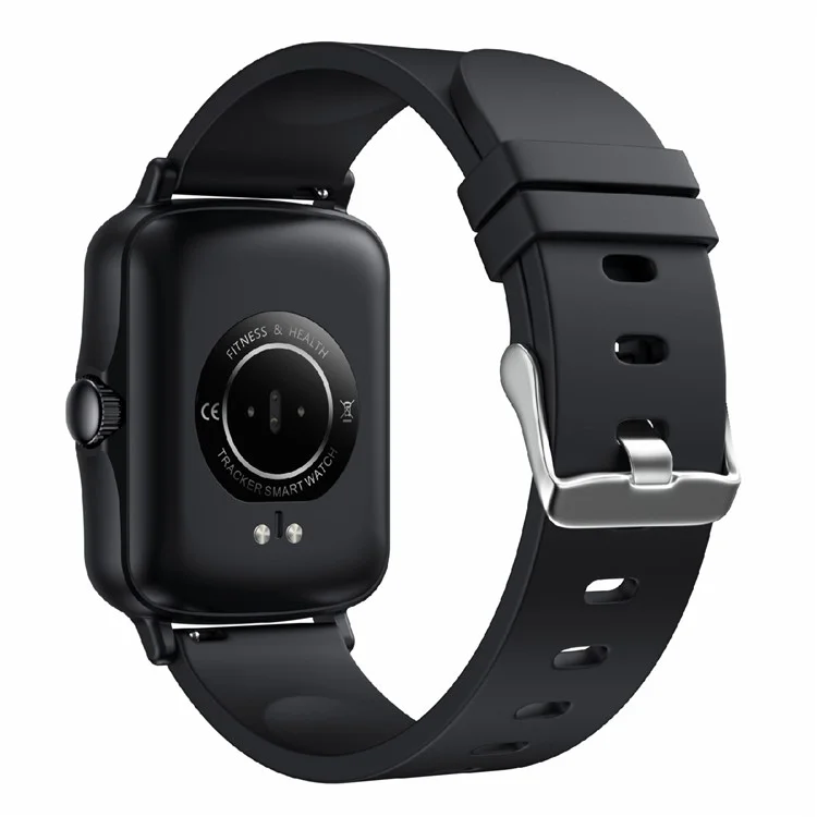 Ptone Sports Sports Fitness Square Smart Orologio Smart Impermeabile Bluetooth Heart Freed Frence Monitoraggio Smart Bracciale - Nero