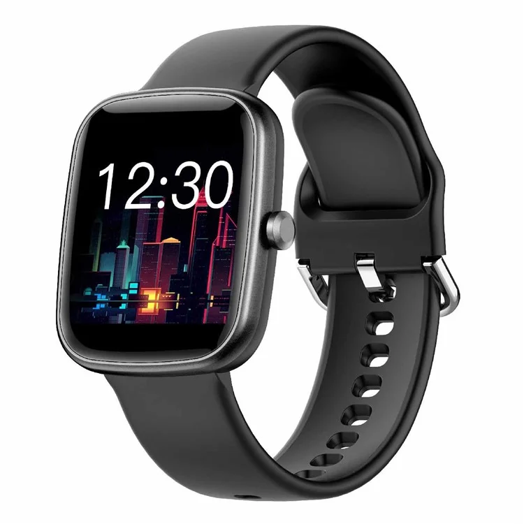 NS17 Bluetooth-compatible 5.0 Wristwatch Heart Rate Sleep Quality Monitoring IP68 Waterproof Fitness Smart Watch - Black