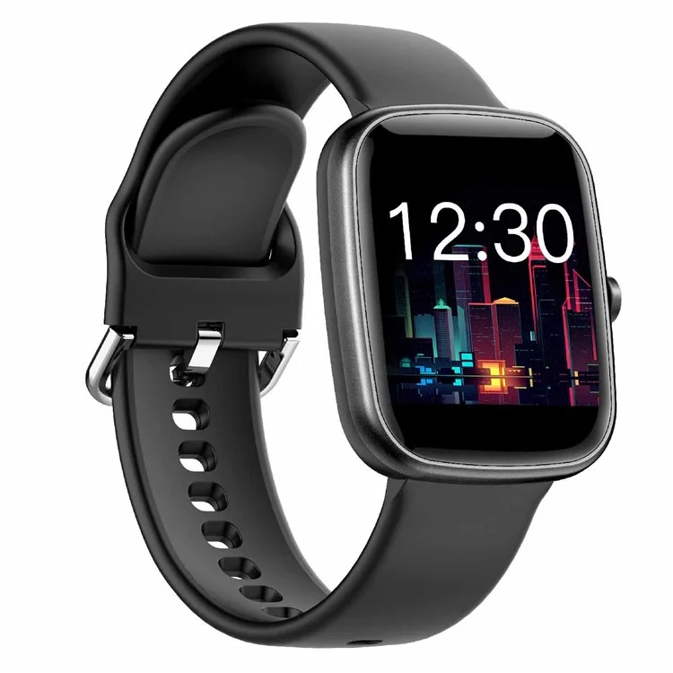 NS17 Bluetooth-compatible 5.0 Wristwatch Heart Rate Sleep Quality Monitoring IP68 Waterproof Fitness Smart Watch - Black