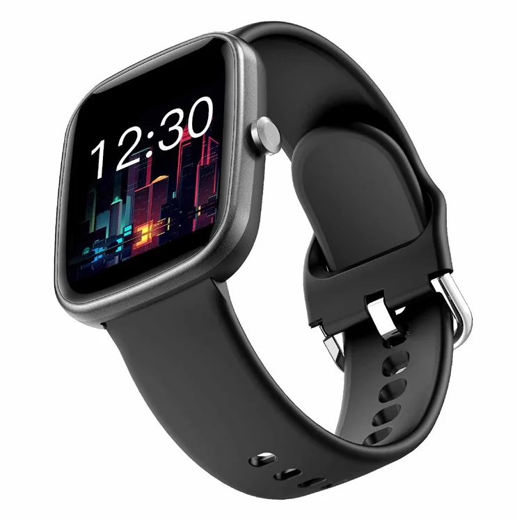 NS17 Bluetooth-compatible 5.0 Wristwatch Heart Rate Sleep Quality Monitoring IP68 Waterproof Fitness Smart Watch - Black