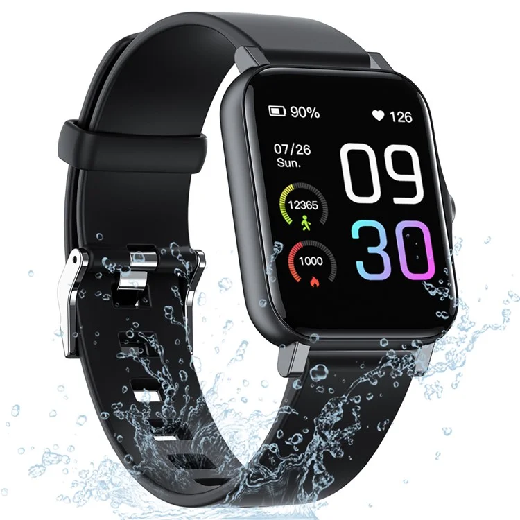 GTS2 1.7 inch TFT Color Screen Smart Bracelet 100 Exercise Modes Heart Rate Blood Pressure Sleep Monitor Wrist Watch - Black