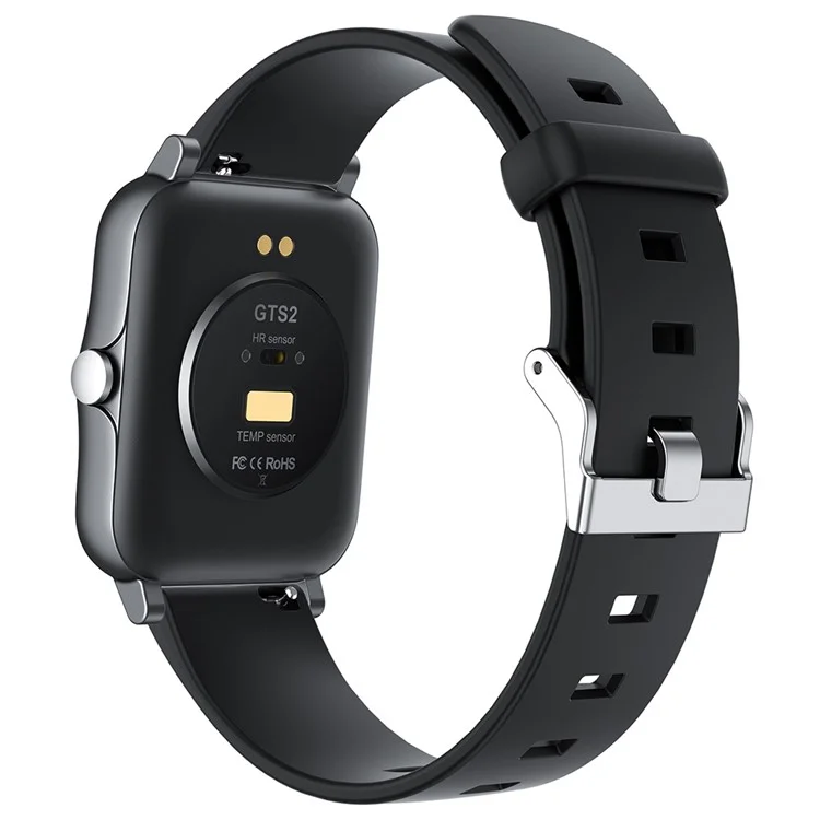 GTS2 1.7 inch TFT Color Screen Smart Bracelet 100 Exercise Modes Heart Rate Blood Pressure Sleep Monitor Wrist Watch - Black