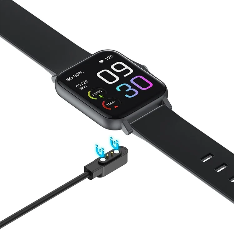 GTS2 1.7 inch TFT Color Screen Smart Bracelet 100 Exercise Modes Heart Rate Blood Pressure Sleep Monitor Wrist Watch - Black
