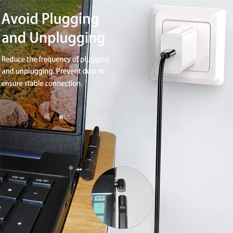 Per ASUS/Acer/LG/Samsung Laptop 100W Alimentatore Magnetico Tipo-C Femmina a 3.0mmx1.1mm Maschio Plug Fast Charging Converter