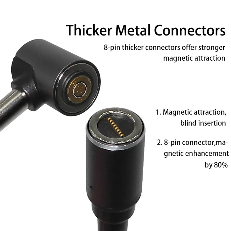 Type-C to 7.9*5.5mm Power Cord for Lenovo Thinkpad T400 T410 T420 T420S Magnetic Converter 100W Fast Charging Cable