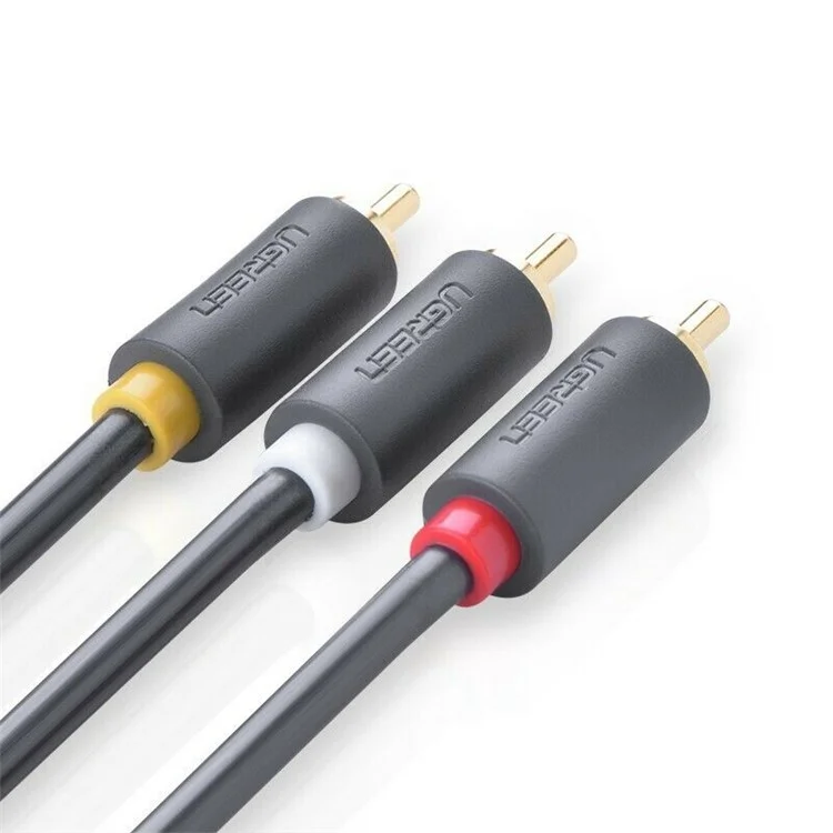 UGREEN 10524 1.5m 3 RCA Male to 3 RCA Male Stereo Audio Cable AUX Cord