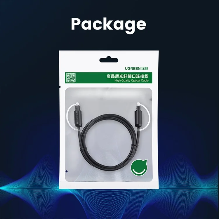 UGREEN 1.5m For Xbox 360 Soundbar Speaker Amplifier Toslink Digital Fiber Optical Audio Cable SPDIF Coaxial Cable