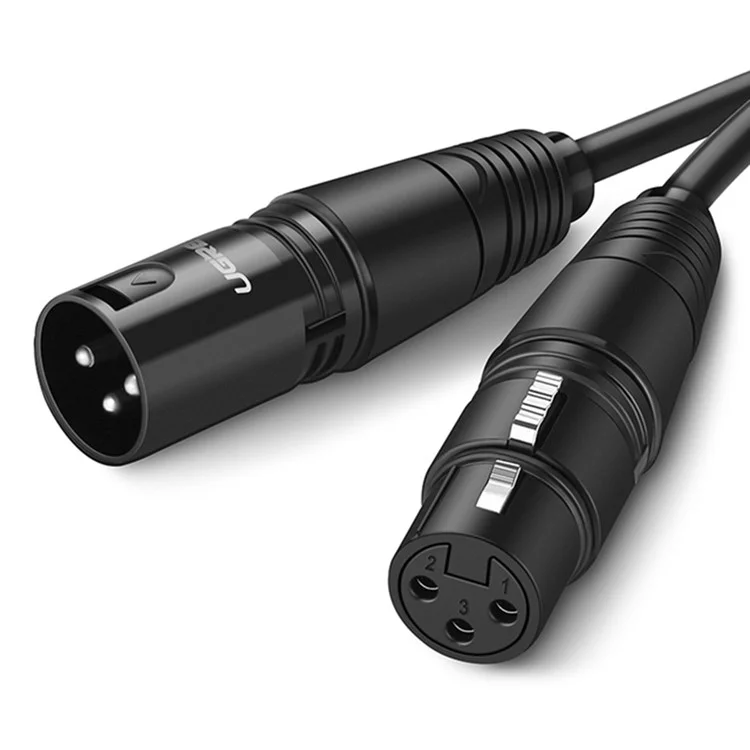 UGREEN 1m XLR -kabel Karaoke -mikrofon -sound -kanonen -verlängerungskabel Für Audiomischerverstärker XLR -kabel