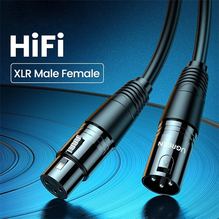 Ugreen 10 Млн. Hifi Sound XLR Мужской и Женский Кабель Для Audio Mixer Усилителей Пушка Для Пробок с Разгибанием Микрофона Увышенное Кабель Микрофона