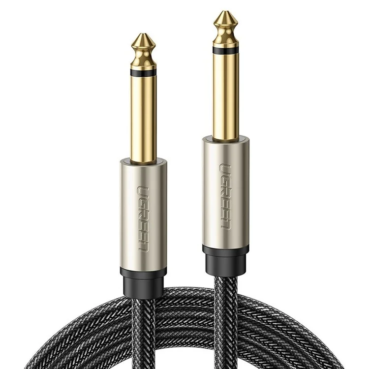 UGREEN 40813 Câble audio droit vers droit de 5 mètres avec fiche jack 6,35 mm mâle pour guitare électrique/basse/mandoline électrique