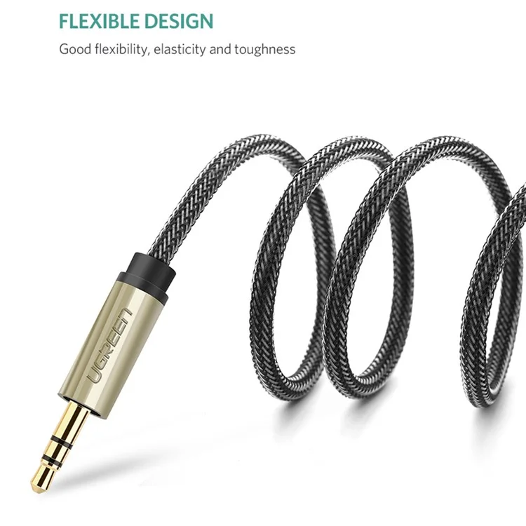 UGREEN 40806 5-Meter 3.5mm TRS (1/8 inch) to 6.35mm TS (1/4 inch) Male Straight Jack Stereo Audio Adapter Cable for Cellphones/Amplifiers/Home Theater