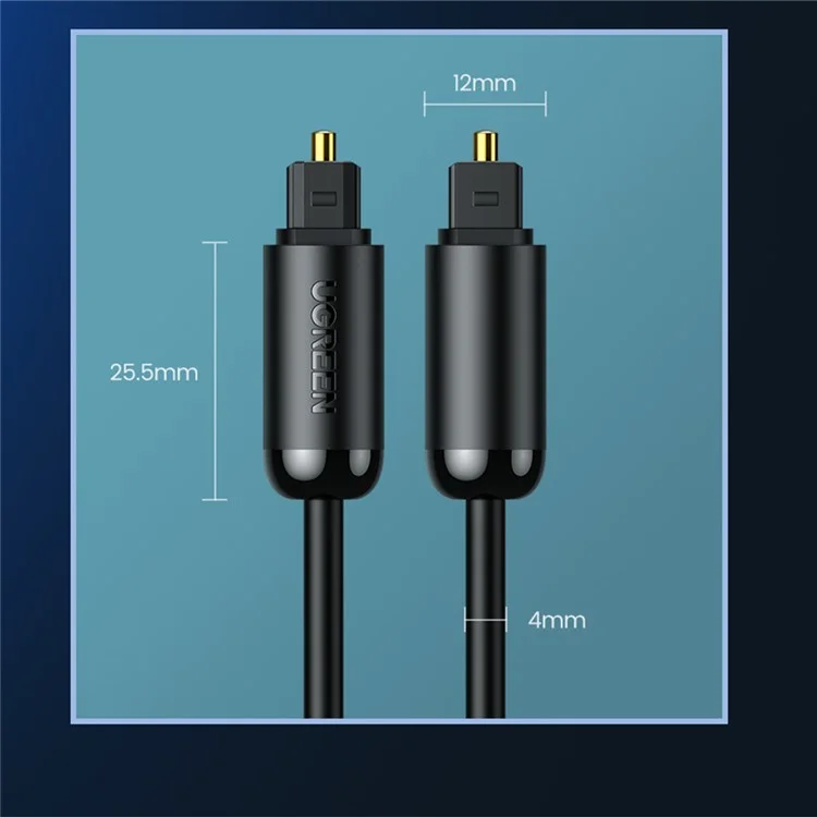 UGREEN 2m Home Theater Toslink Digital Fiber Optical Audio Cable for Xbox 360 Soundbar Speaker Amplifier