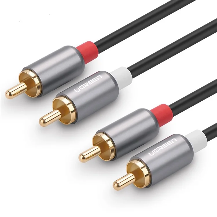 UGREEN 1.5m For Home Theater DVD TV Amplifier CD Soundbox 2RCA to 2 RCA Male to Male HiFi Stereo Audio Cable