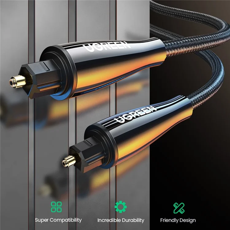 UGREEN 2m For Xbox 360 PS4 TV Box Home Theater SPDIF Toslink Digital Optical Audio Cable