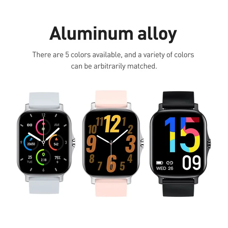 ST30 Breath Training Smart Watch 1.69 Inch Touch Screen Heart Rate Blood Pressure Blood Oxygen Fitness Tracker Wrist Watch - White