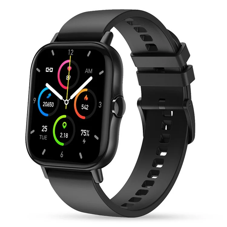 ST30 Breath Training Smart Watch 1.69 Inch Touch Screen Heart Rate Blood Pressure Blood Oxygen Fitness Tracker Wrist Watch - Black