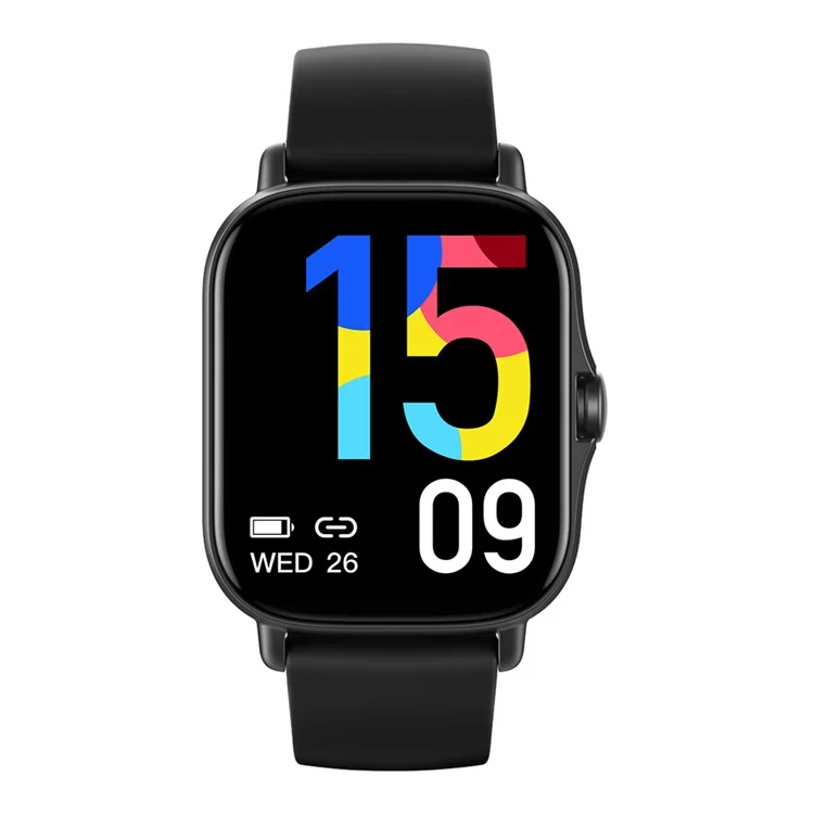 ST30 Breath Training Smart Watch 1.69 Inch Touch Screen Heart Rate Blood Pressure Blood Oxygen Fitness Tracker Wrist Watch - Black