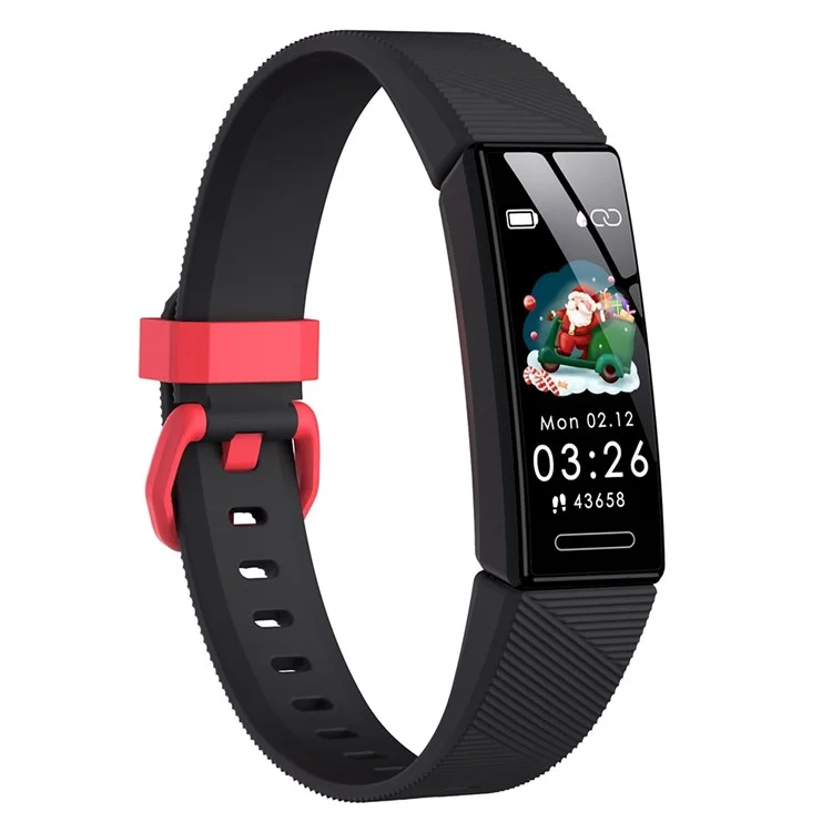 Y99C 0,96 Pouces Enfants Smart Watch IP68 Bracelet Sports Imperméable Montre Une Surveillance de Santé Multifonctionnelle Avec Comptage / Sommeil / Surveillance de la Fréquence Cardiaque - le Noir