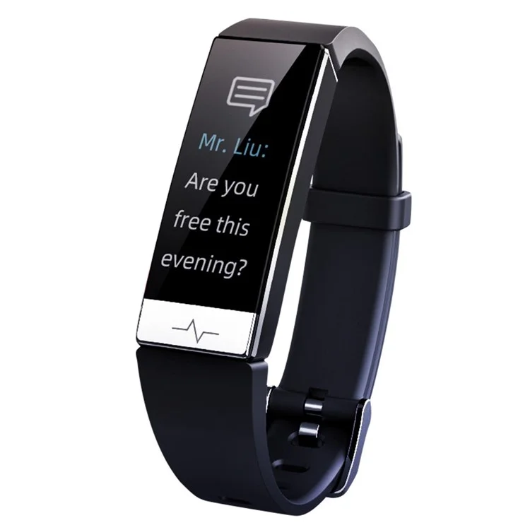 Y91 1.08 "écran de Couleur IPS Bracelet Intelligent Ecg + Ppg Surveillance Health Watch IP68 Bracelet Sportif Imperméable