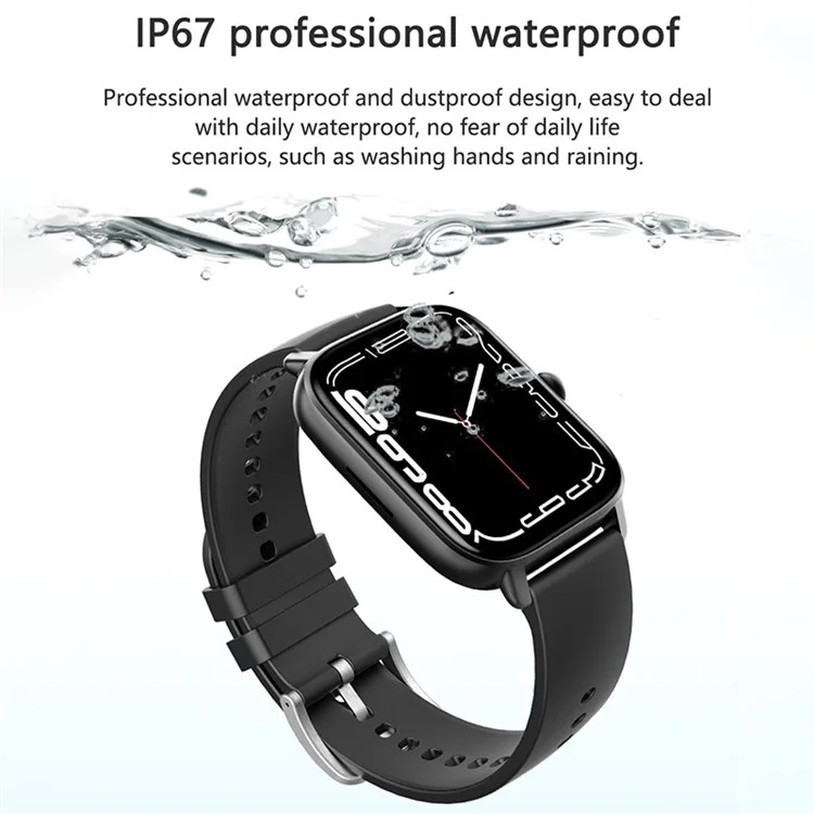 GT21 1.75 inch HD Screen Smart Watch Bluetooth-compatible Call IP67 Waterproof Sports Bracelet GPS Fitness Tracker with Heart Rate Blood Oxygen ECG Monitoring - Pink