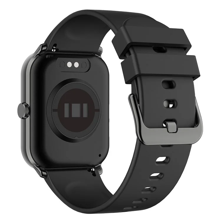 KW105 1.69 inch TFT Smart Watch Bluetooth-compatible Call Wrist Watch IP68 Waterproof Sports Bracelet with Heart Rate Monitoring - Black