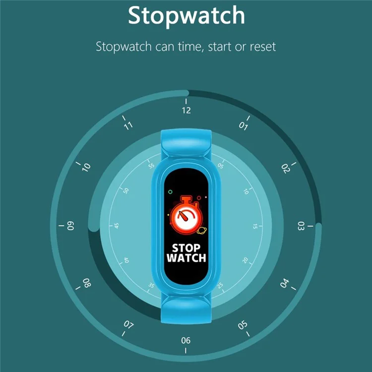 T16 0,96 -дюймовый Сенсорный Экран Детские Sport Smart Watch Водонепроницаемый Сердечный Ритм. - Розовый