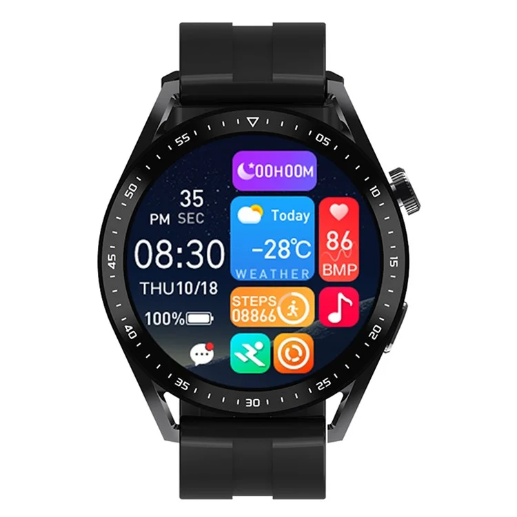 Hw3pro NFC Smartwatch Actividad Impermeable Rastreador Sports 24 h Monitoreo de Presión Arterial Monitoreo Inteligente - Negro