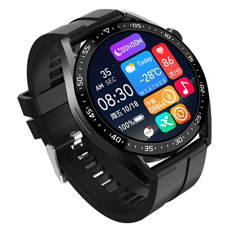 Hw3pro NFC Smartwatch Actividad Impermeable Rastreador Sports 24 h Monitoreo de Presión Arterial Monitoreo Inteligente - Negro